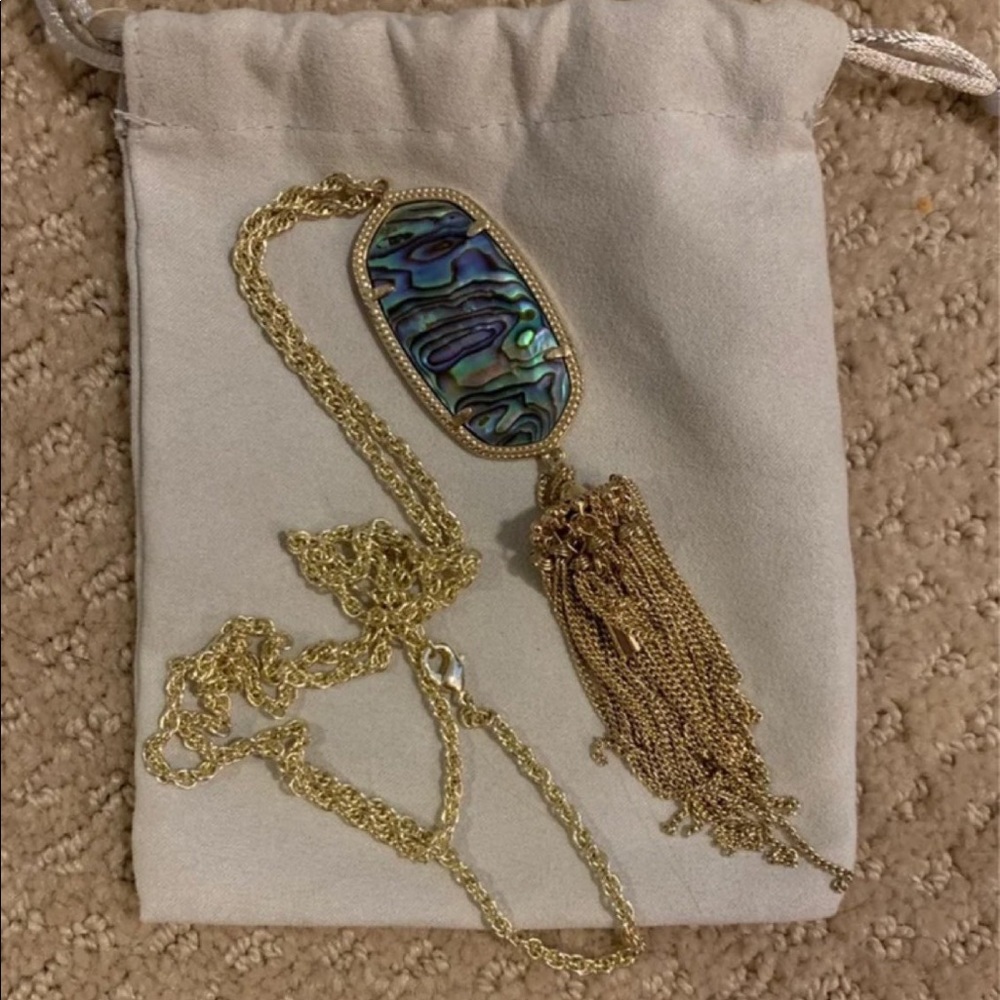 kendra scott abalone necklace